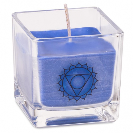 5. Chakra Duftkerze ökologisch - Wildrose, Kamille