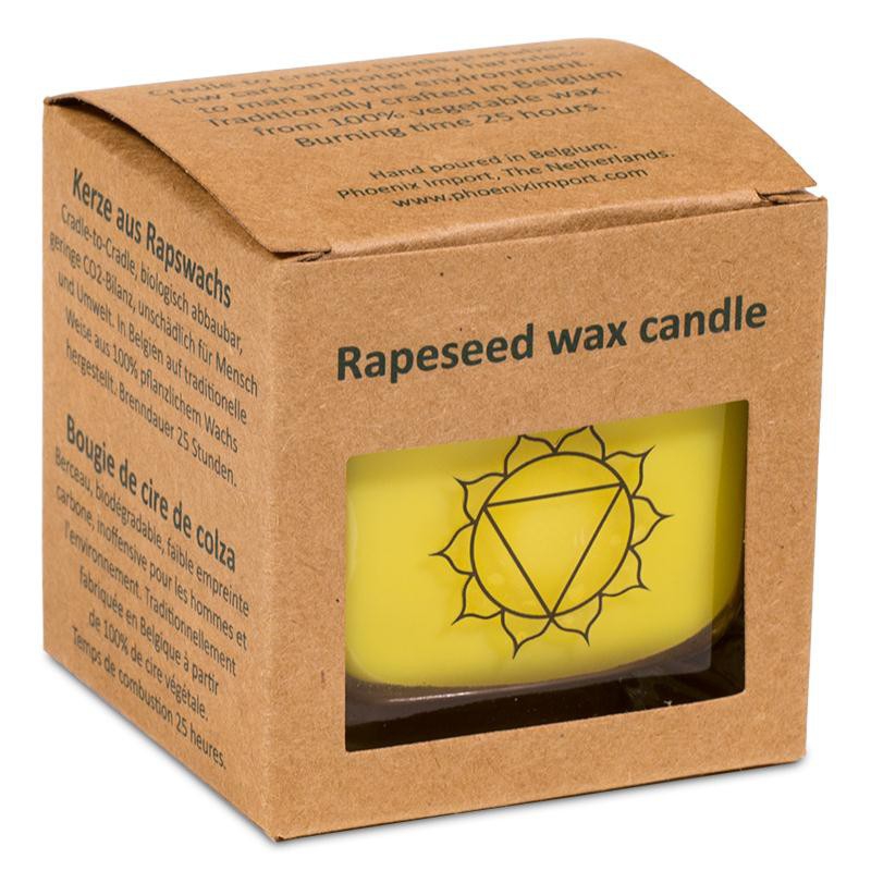 3e chakra Geurkaars ecologisch - Bergamot, Grapefruit