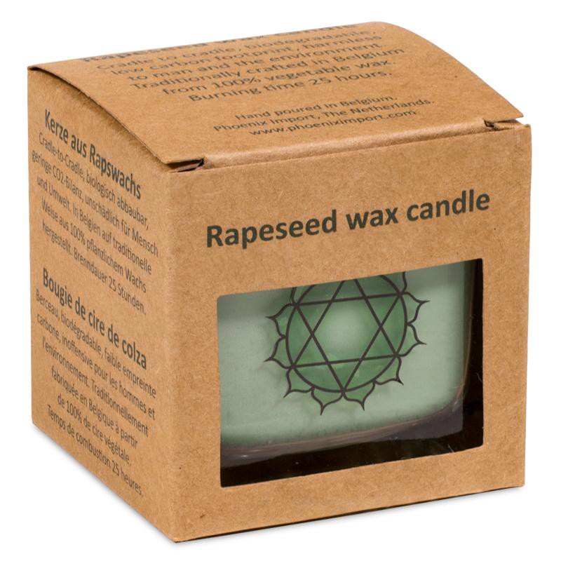4e chakra Geurkaars ecologisch - Lavendel, Sinaasappel