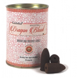 Drachenblut Rückfluss Räucherkegel  (Goloka)