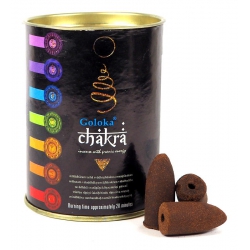 Chakra Backflow cone incense (Goloka)