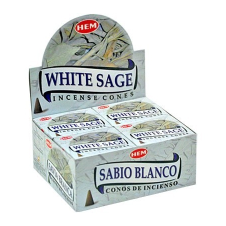 Weißer Salbei Kegel Weihrauch HEM (12 Packungen)