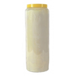 Novena candle white