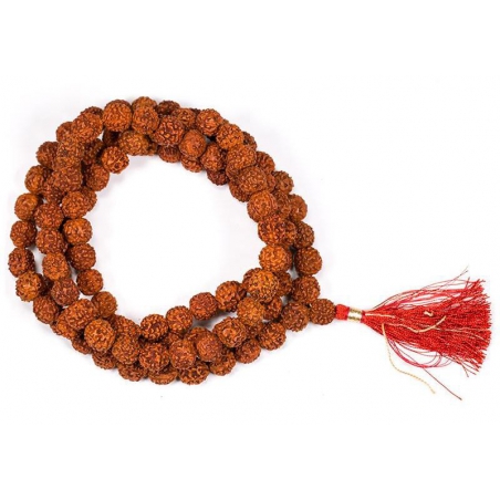 Mala Halskette Rudraksha 108 Perlen 2387