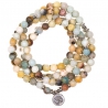 Mala Amazonite elastic with ohm