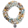 Mala amazonite elastic with buddha