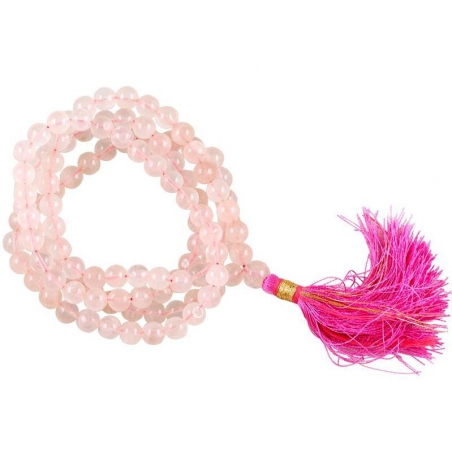 Mala Rose Quartz AA quality 108 beads