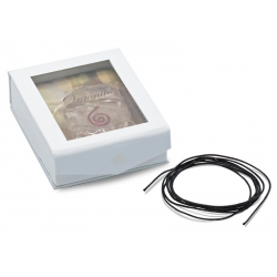 Pendentif Orgonite en forme de coeur avec sélénite 2