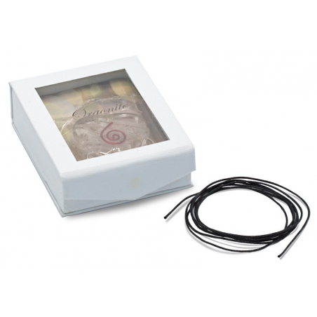 Orgoniet hartvormige hanger met seleniet