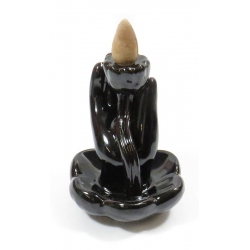 Hand & Lotus Flower Backflow incense burner 2