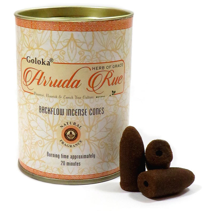 Arruda Rue Rückfluss Räucherkegel (Goloka)