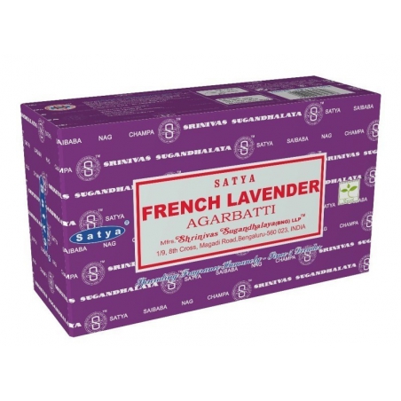 12 paquets d'encens à la lavande française (Satya GT)