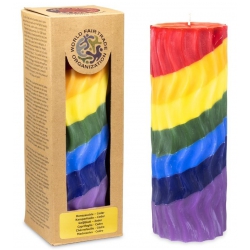 Rainbow scented candle wavy (75 hours)