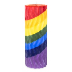 Rainbow scented candle wavy (75 hours) 2