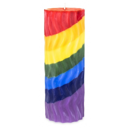 Rainbow scented candle wavy (75 hours)