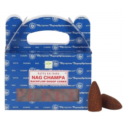 Nag Champa Rückfluss Räucherkegel (Satya)