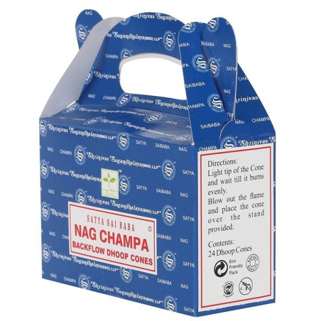 Nag Champa Backflow kegelwierook (Satya)