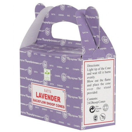 Lavender Backflow incense cone (Satya)