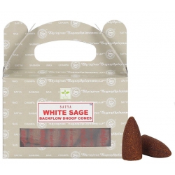 White Sage Backflow incense cone (Satya)