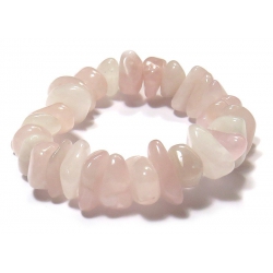 Rose quartz bracelet (tumbled stones)