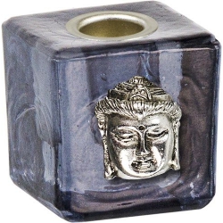 Bougeoir mini cube avec Bouddha
