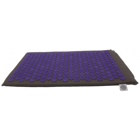 Le tapis d'acupression violet avec Ohm Lotus