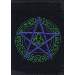 Pochette de tarot Pentagramme et Triquetra