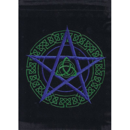 Pochette de tarot Pentagramme et Triquetra