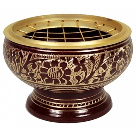 Incense burner brass brown