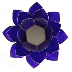 Lumière d'ambiance Lotus - Indigo (bords argentés) 2