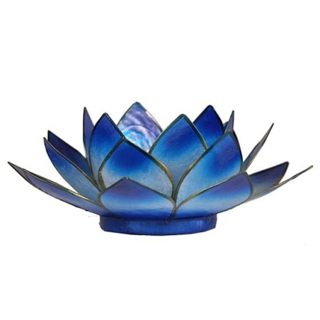 Lotus sfeerlicht - 2-kleurig lichtblauw/donkerblauw