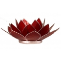 Lotus mood light - Red (silver colored edges)