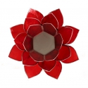 Lotus mood light - Red (silver colored edges)