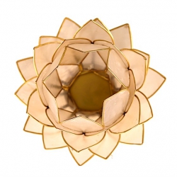 Lotus Candles burner large-natural 2