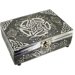 Tarot box Pentagram (silver color)