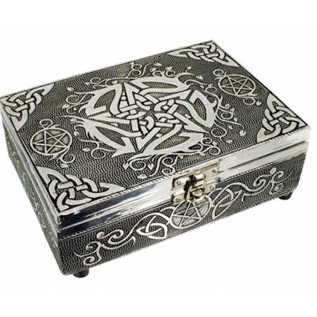Tarot box Pentagram (silver color)