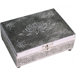 Boîte de tarot Lotus (couleur argent)