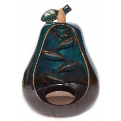 Birnenform Rückfluss Räuchergefäß blau