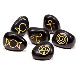 Symbole de la Wicca Agate de pierre