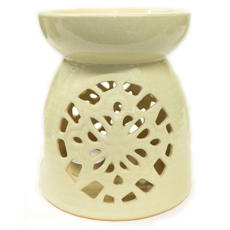 Oliebrander crèmekleurig met ornament