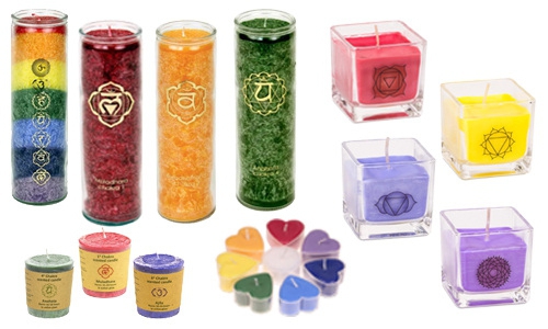 Chakra scented candles